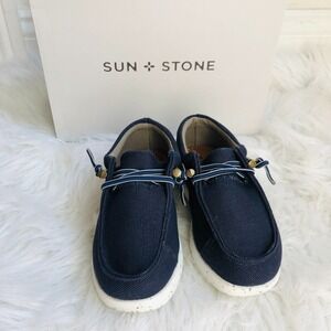 Sun & Stone Kids Loafers Size 11 Blue Brian‎ Slip On Low Top Casual Shoes NWB